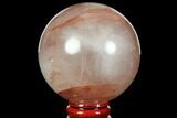 Polished Hematoid (Harlequin) Quartz Sphere - Madagascar #117279-1